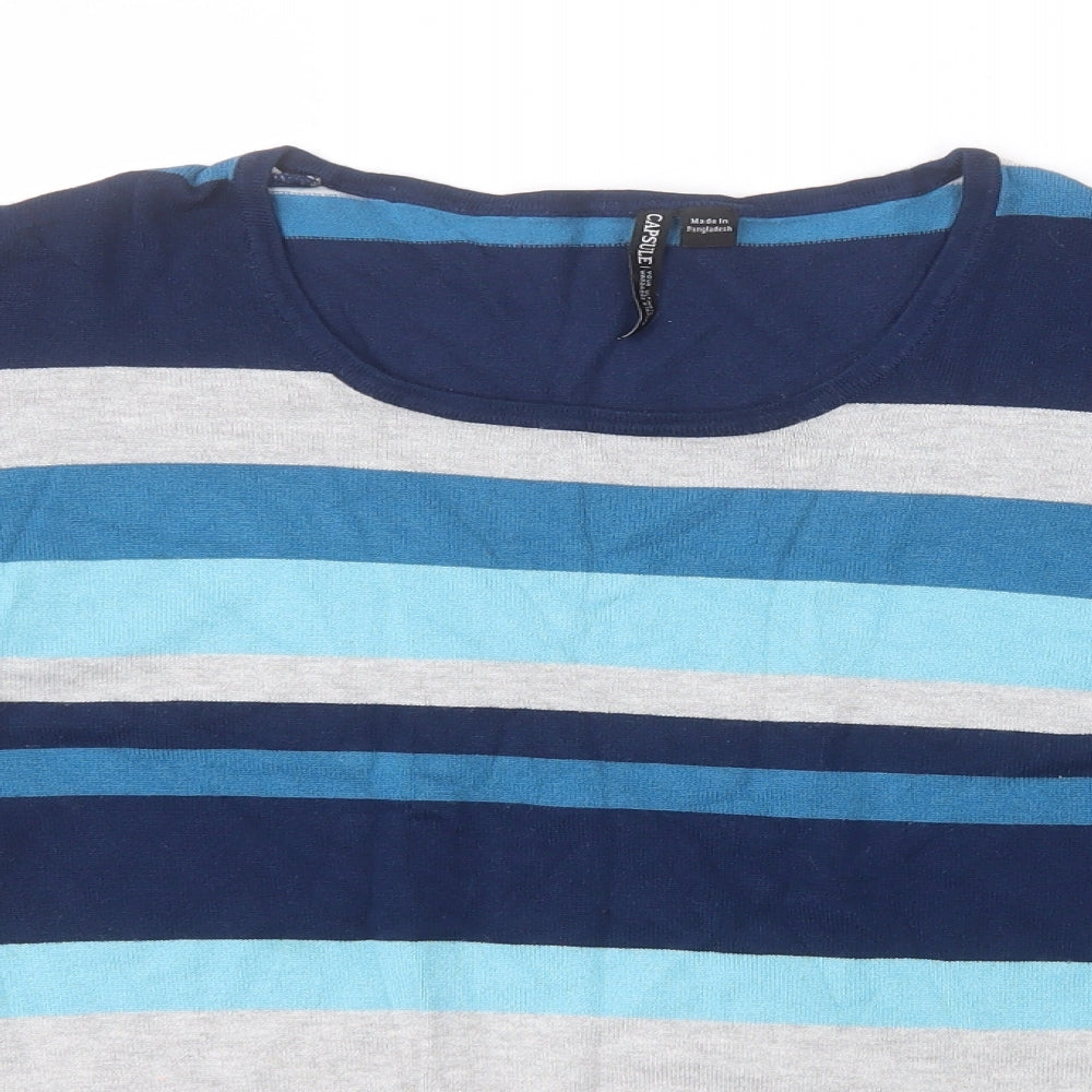 Womens UK Size 12 Capsule Blue Pullover Jumper