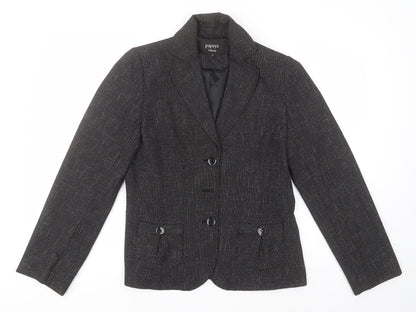 Papaya Womens Grey Herringbone  Jacket  Size 12