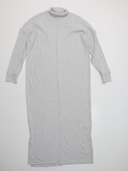 Boohoo Womens Grey  Polyester Maxi  Size 8  Roll Neck