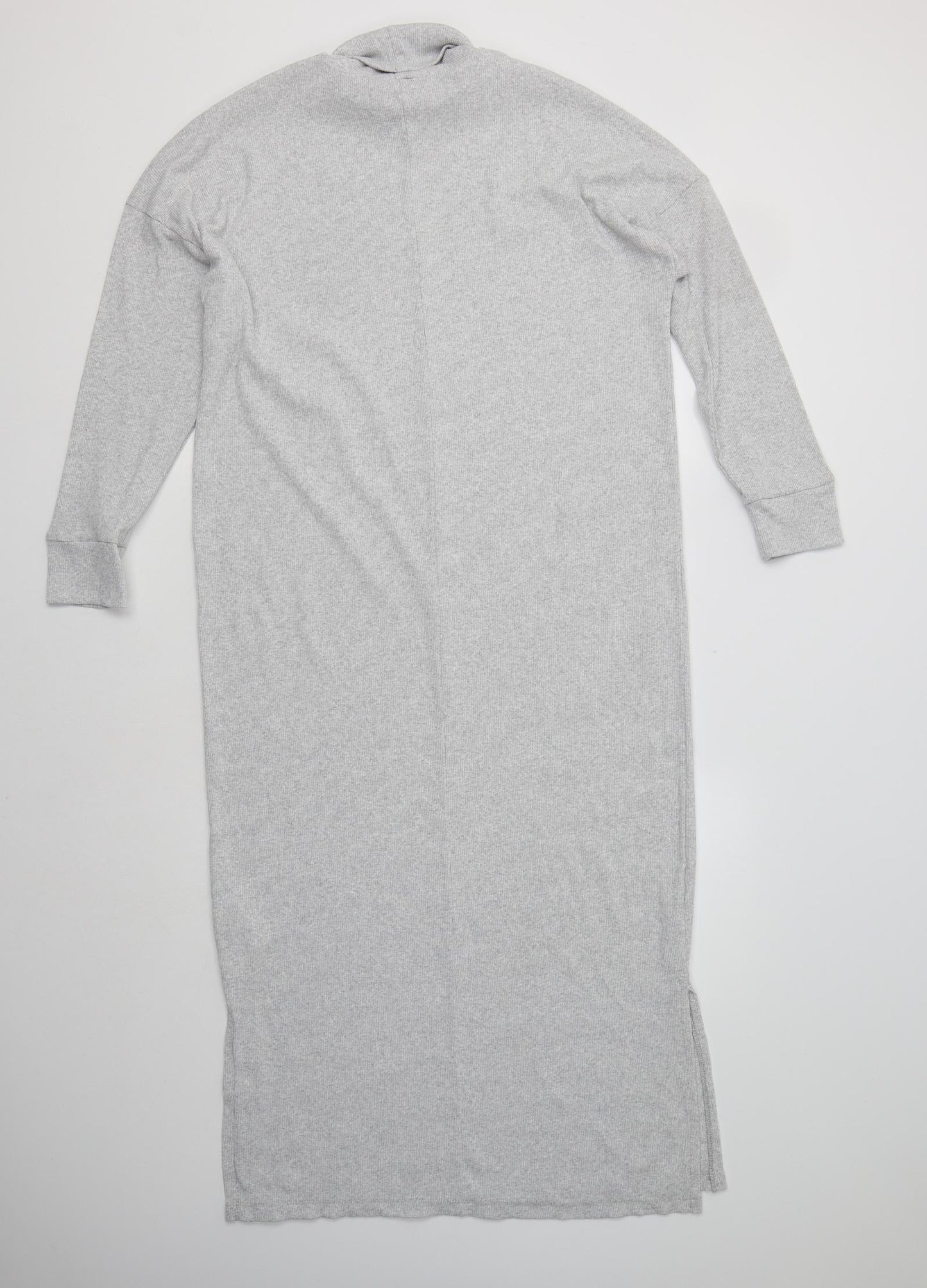 Boohoo Womens Grey  Polyester Maxi  Size 8  Roll Neck