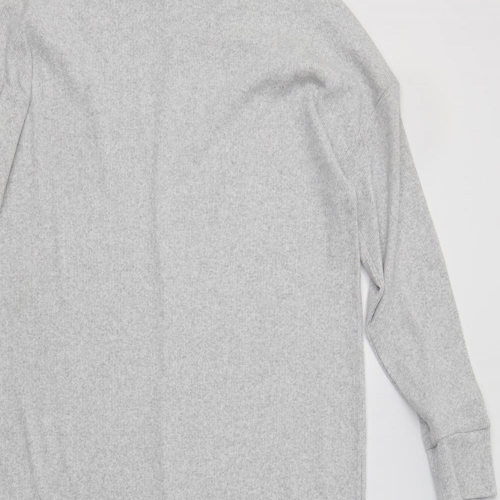 Boohoo Womens Grey  Polyester Maxi  Size 8  Roll Neck