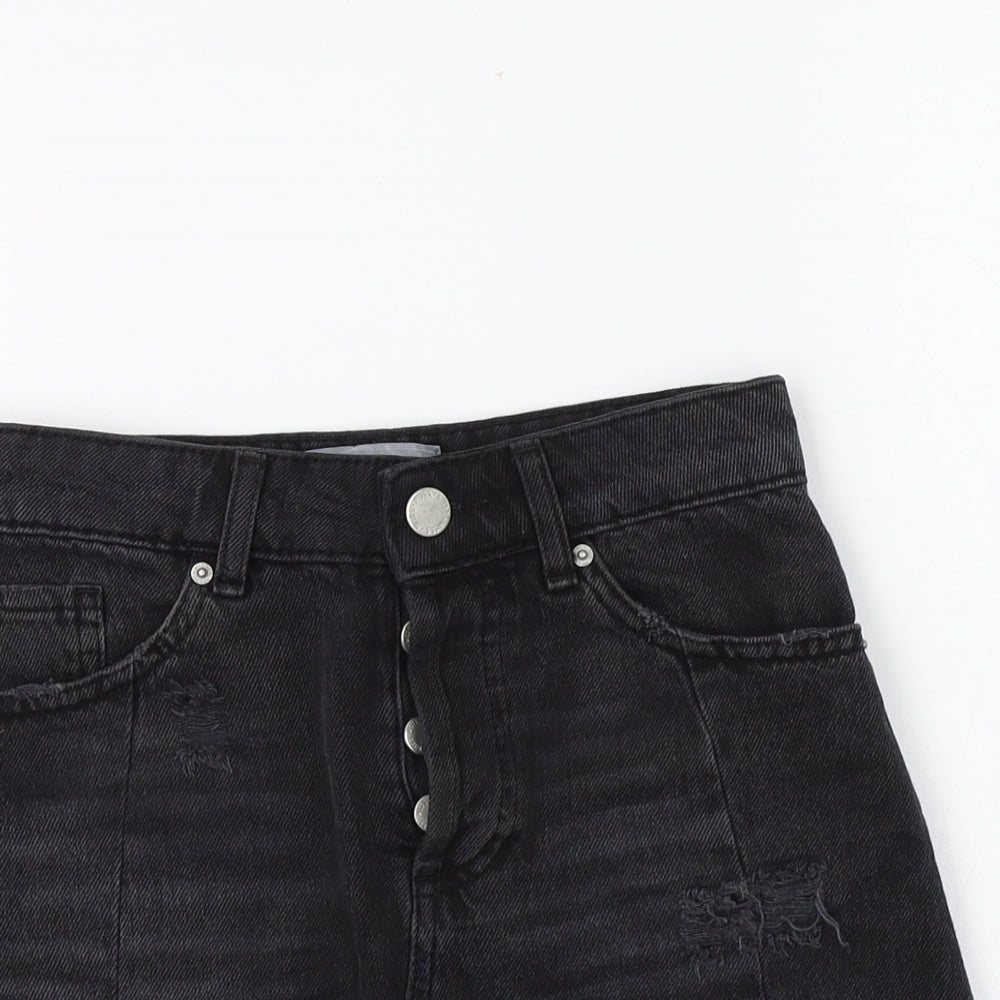 Miss Selfridge Womens Black  Cotton Maxi Set Size 4   Button