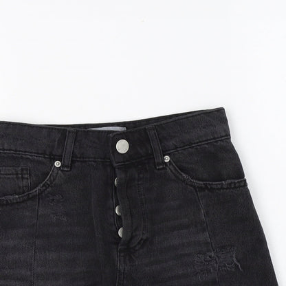 Miss Selfridge Womens Black  Cotton Maxi Set Size 4   Button