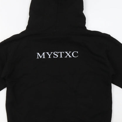 Awdis Girls Black  Cotton Pullover Hoodie Size 12-13 Years