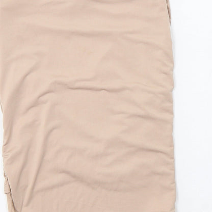 Missguided Womens Beige  Polyester Mini Skirt Size 6