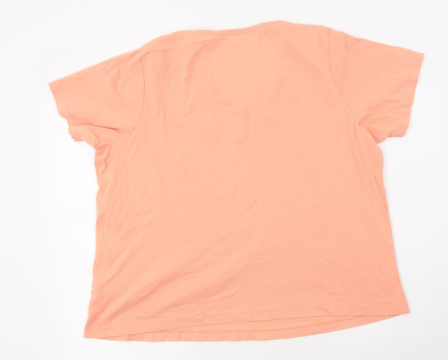 Womens UK Size XL BM Orange Basic Blouse