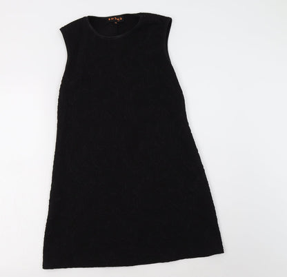 Amaya Womens Black Paisley  A-Line  Size 14  Round Neck