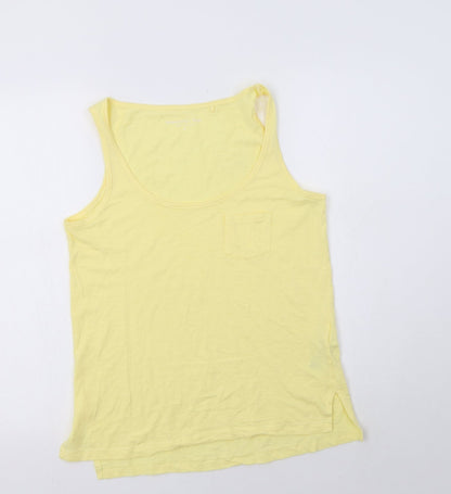 Womens UK Size 10 Principles Yellow Basic Tank