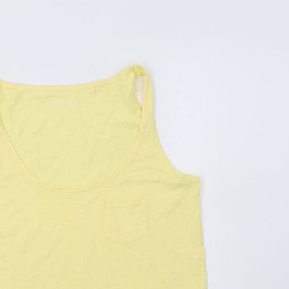 Womens UK Size 10 Principles Yellow Basic Tank