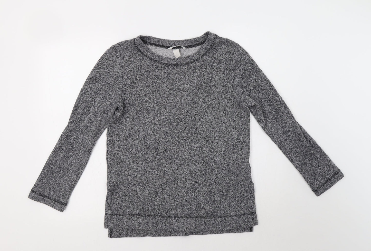 H&M Womens Grey  Cotton Pullover Sweatshirt Size S