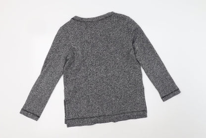 H&M Womens Grey  Cotton Pullover Sweatshirt Size S
