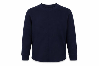 Front view of Gap boys’ blue crew neck cotton jumper, size 5, years