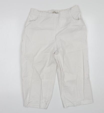 Anthology Womens White  Cotton Chino Shorts Size 30 in L19 in Regular