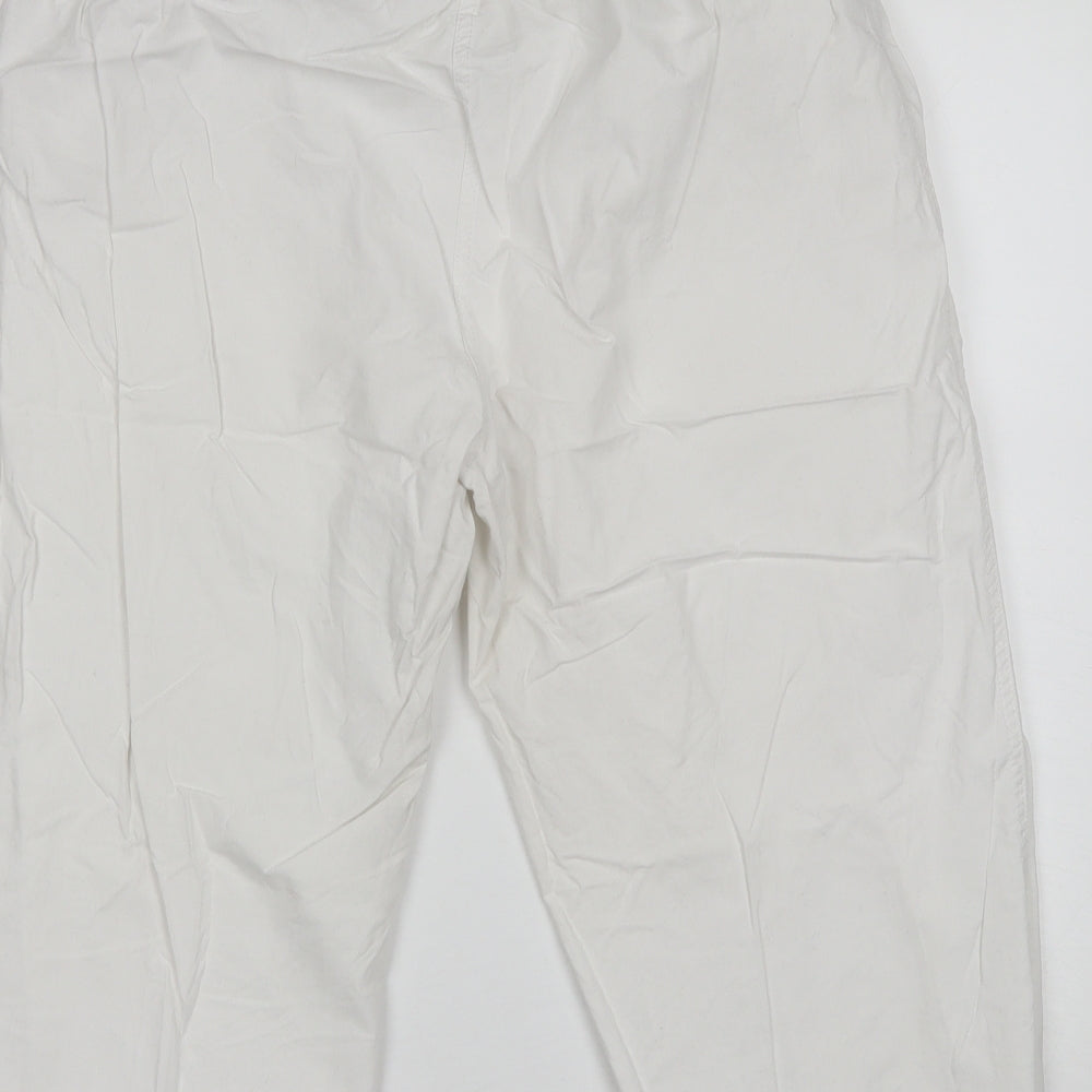 Anthology Womens White  Cotton Chino Shorts Size 30 in L19 in Regular