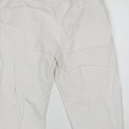 Anthology Womens White  Cotton Chino Shorts Size 30 in L19 in Regular