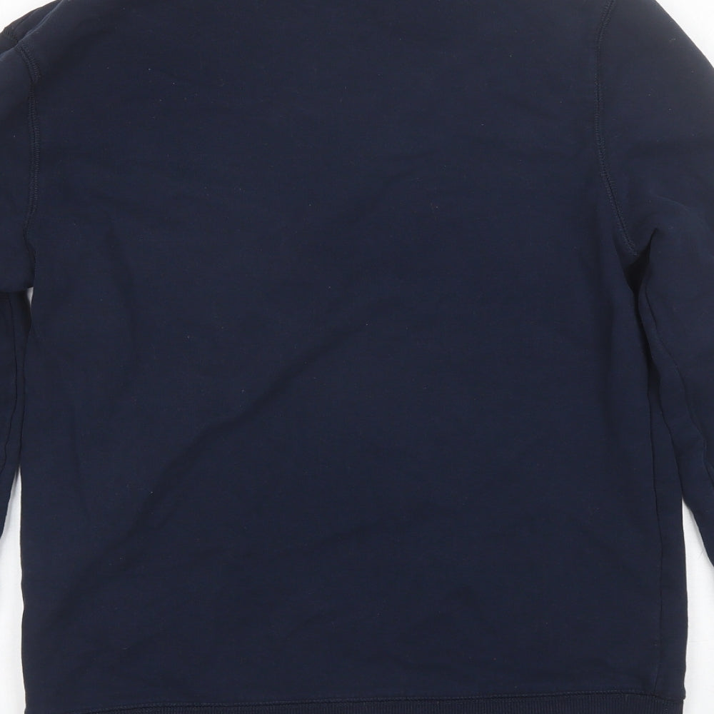 Topman Mens Blue Round Neck  Cotton Pullover Jumper Size S