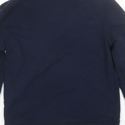Topman Mens Blue Round Neck  Cotton Pullover Jumper Size S