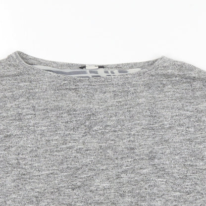 River Island Girls Grey Round Neck  Polyester Pullover Jumper Size 11-12 Years