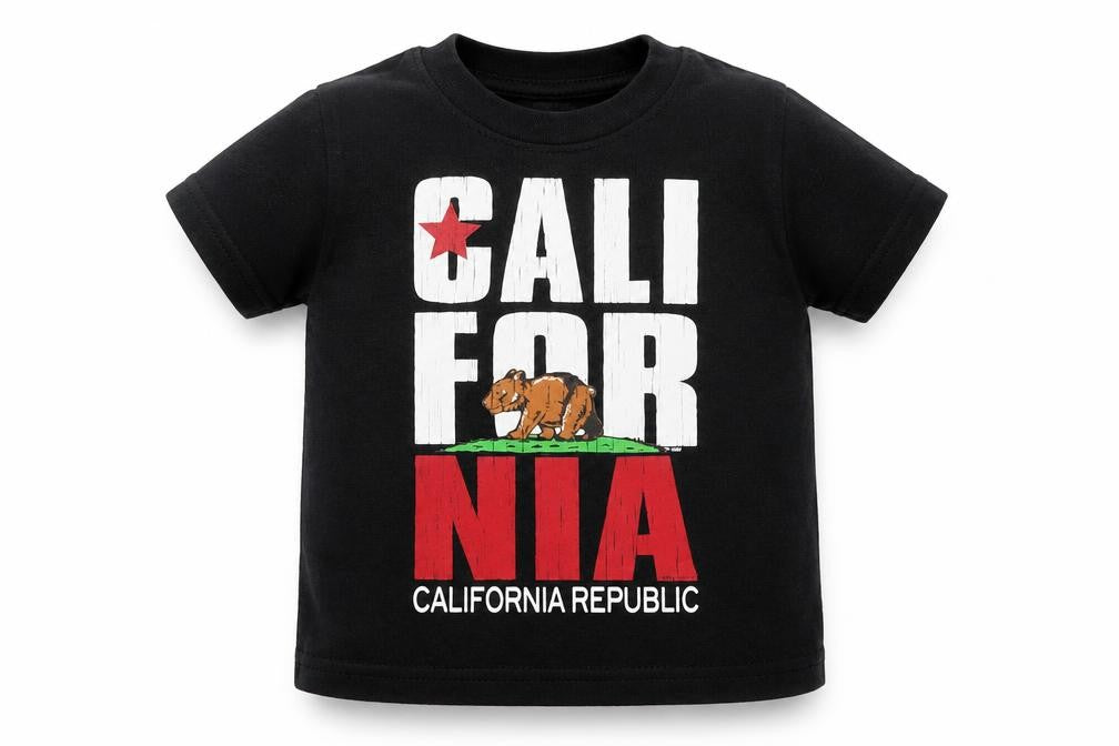 Front view of Cotton Heritage Baby Black Cotton Basic T-Shirt, size 12, Months Round Neck