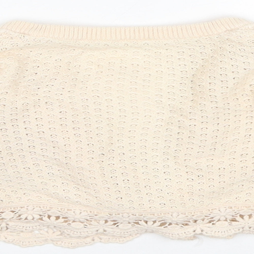 George Baby Beige  Cotton Cardigan Jumper Size 6-9 Months
