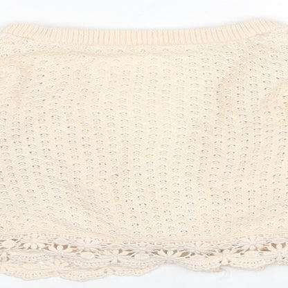 George Baby Beige  Cotton Cardigan Jumper Size 6-9 Months