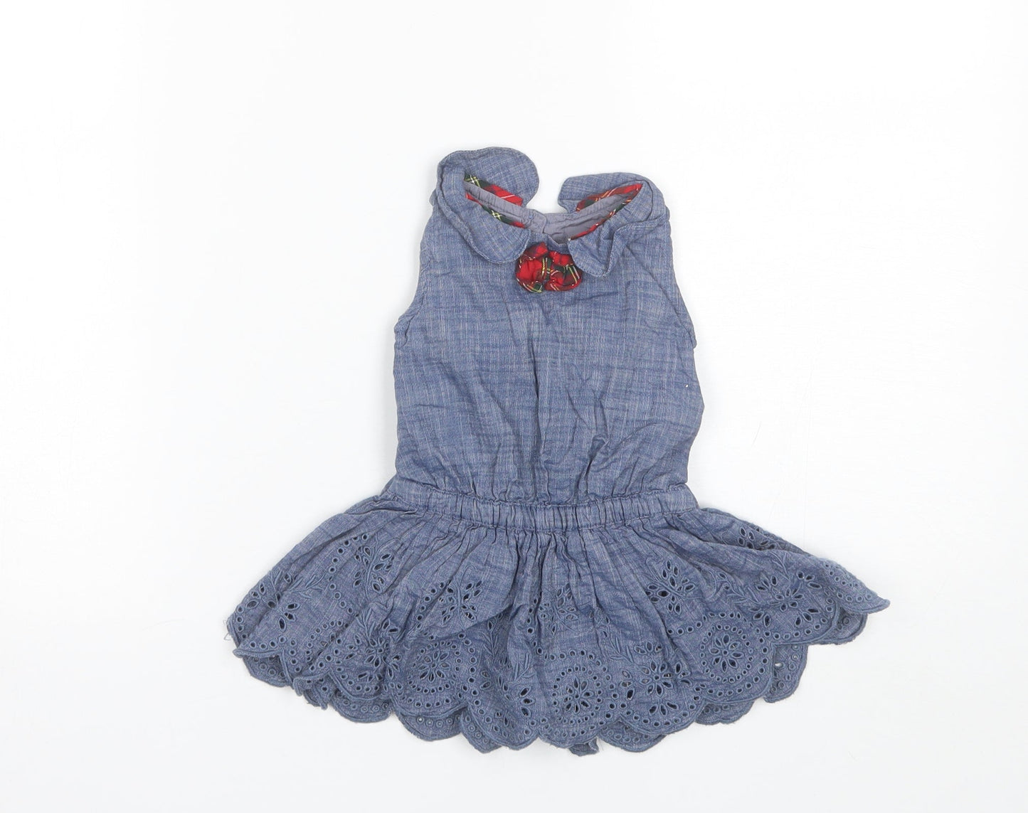 EWM Baby Blue  Cotton Shift  Size 3-6 Months  Round Neck
