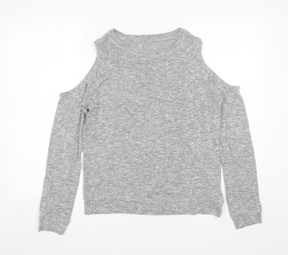 Womens UK Size 10 Matalan Grey Pullover Jumper