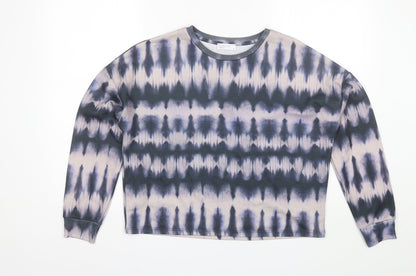 Womens UK Size S Papaya Blue Pullover Jumper