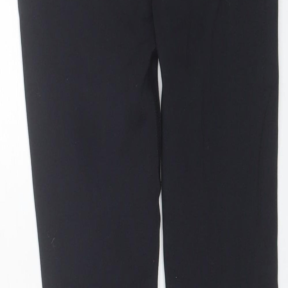Workout Womens Black  Polyamide Compression Leggings Size 4 L24 in Regular  - size 4-6