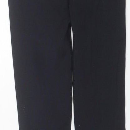 Workout Womens Black  Polyamide Compression Leggings Size 4 L24 in Regular  - size 4-6