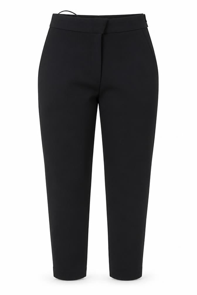 Front view of Next women’s black cotton dress pants trousers, size UK 6, 26-inch leg regular