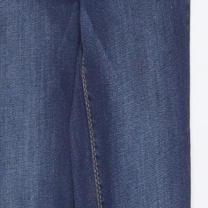 Denim & Co. Womens Blue  Cotton Skinny Jeans Size 8 L29 in Regular