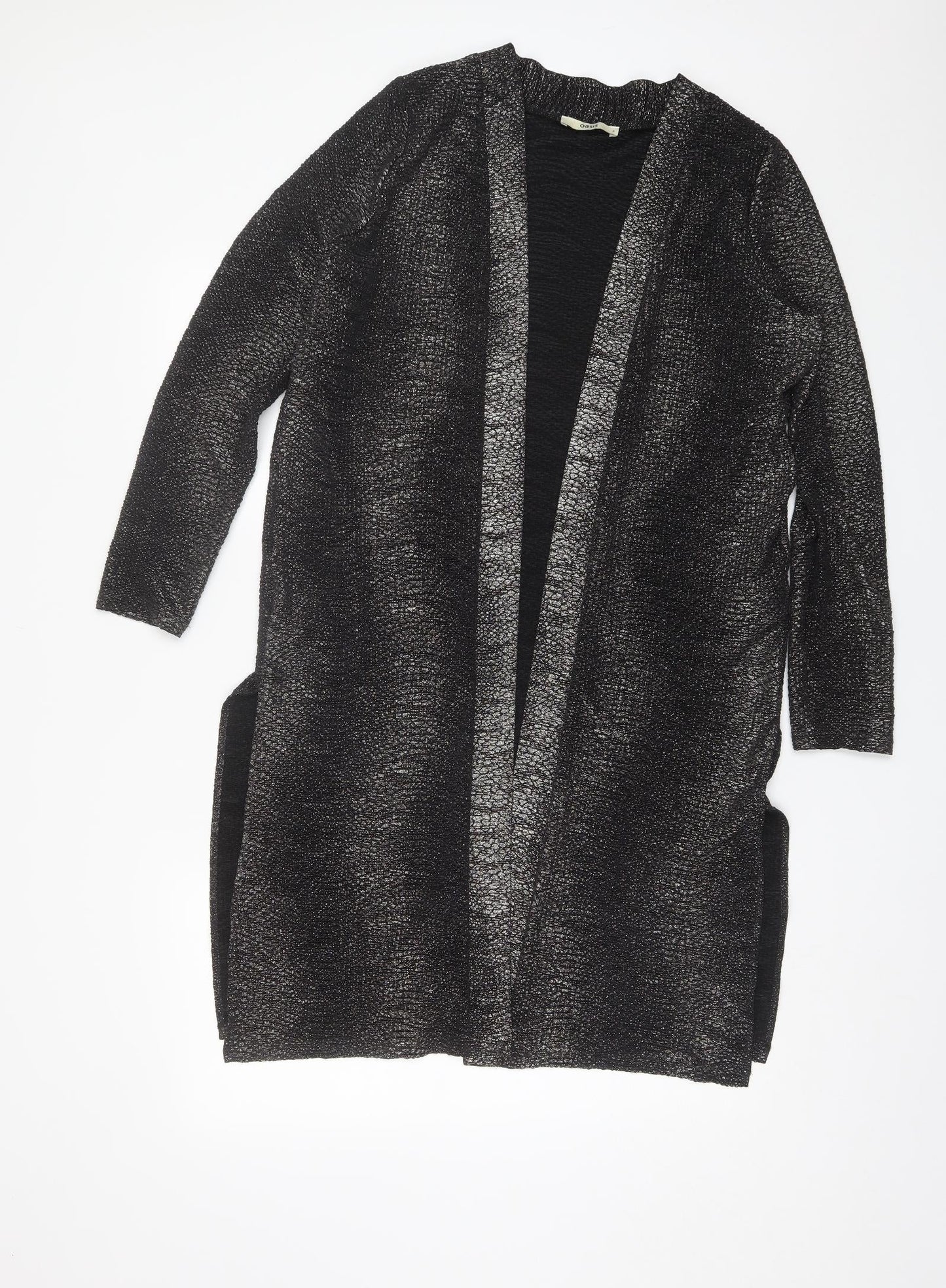 Womens UK Size S Oasis Black Shrug Jumper