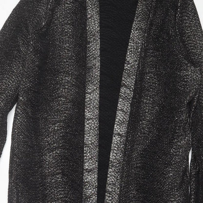 Womens UK Size S Oasis Black Shrug Jumper