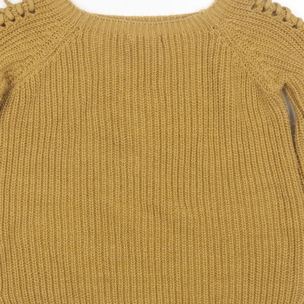 Womens UK Size S Cameo Rose Brown Pullover Jumper