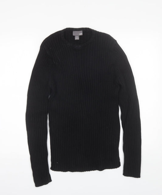 Womens UK Size M H&M Black Pullover Jumper