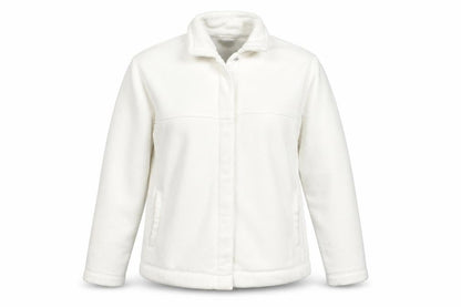 Front view of akal sport women’s white jacket, size M