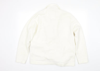 Back view of akal sport women’s white jacket, size M