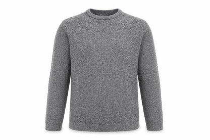 Cedarwood State Mens Grey Round Neck Cotton Pullover Jumper Size S