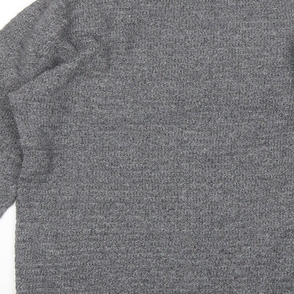 Cedar Wood State Mens Grey Round Neck  Cotton Pullover Jumper Size S