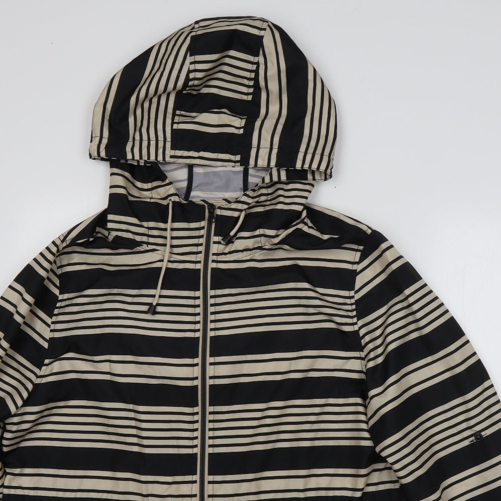 Primark Womens Beige Striped  Parka Coat Size L