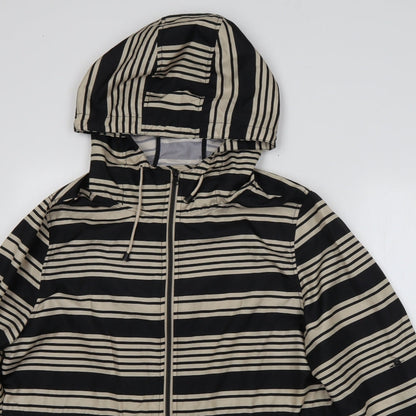 Primark Womens Beige Striped  Parka Coat Size L