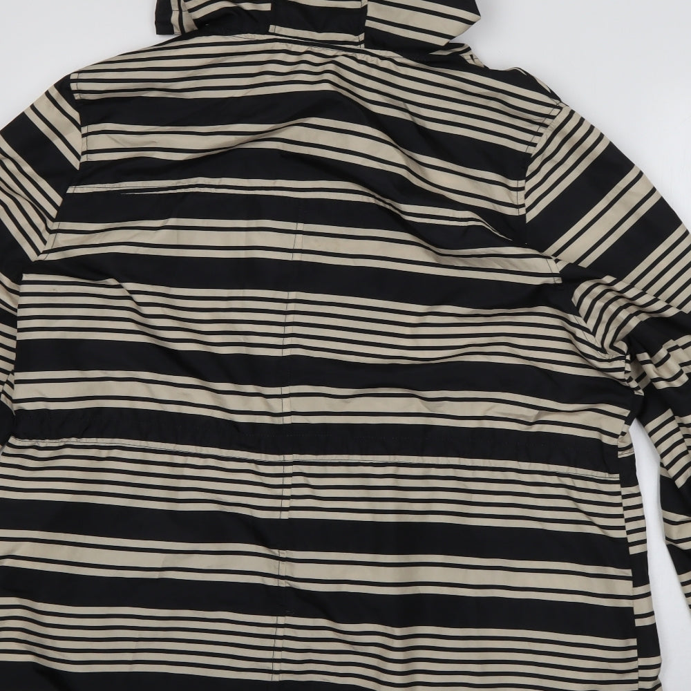 Primark Womens Beige Striped  Parka Coat Size L