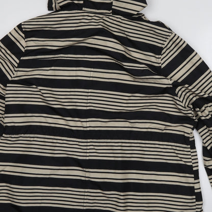 Primark Womens Beige Striped  Parka Coat Size L