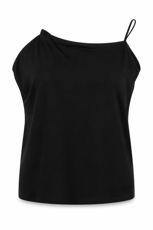Womens UK Size 16 Capsule Black Basic Blouse