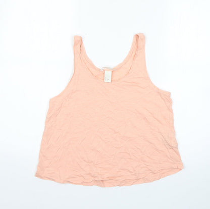 Womens UK Size S H&M Orange Basic Tank