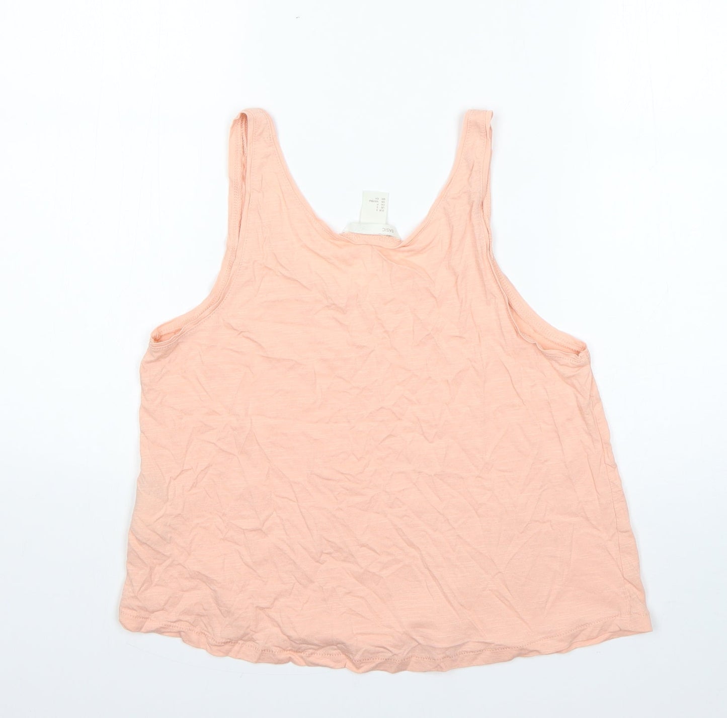 Womens UK Size S H&M Orange Basic Tank