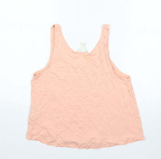 Womens UK Size S H&M Orange Basic Tank