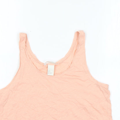 Womens UK Size S H&M Orange Basic Tank