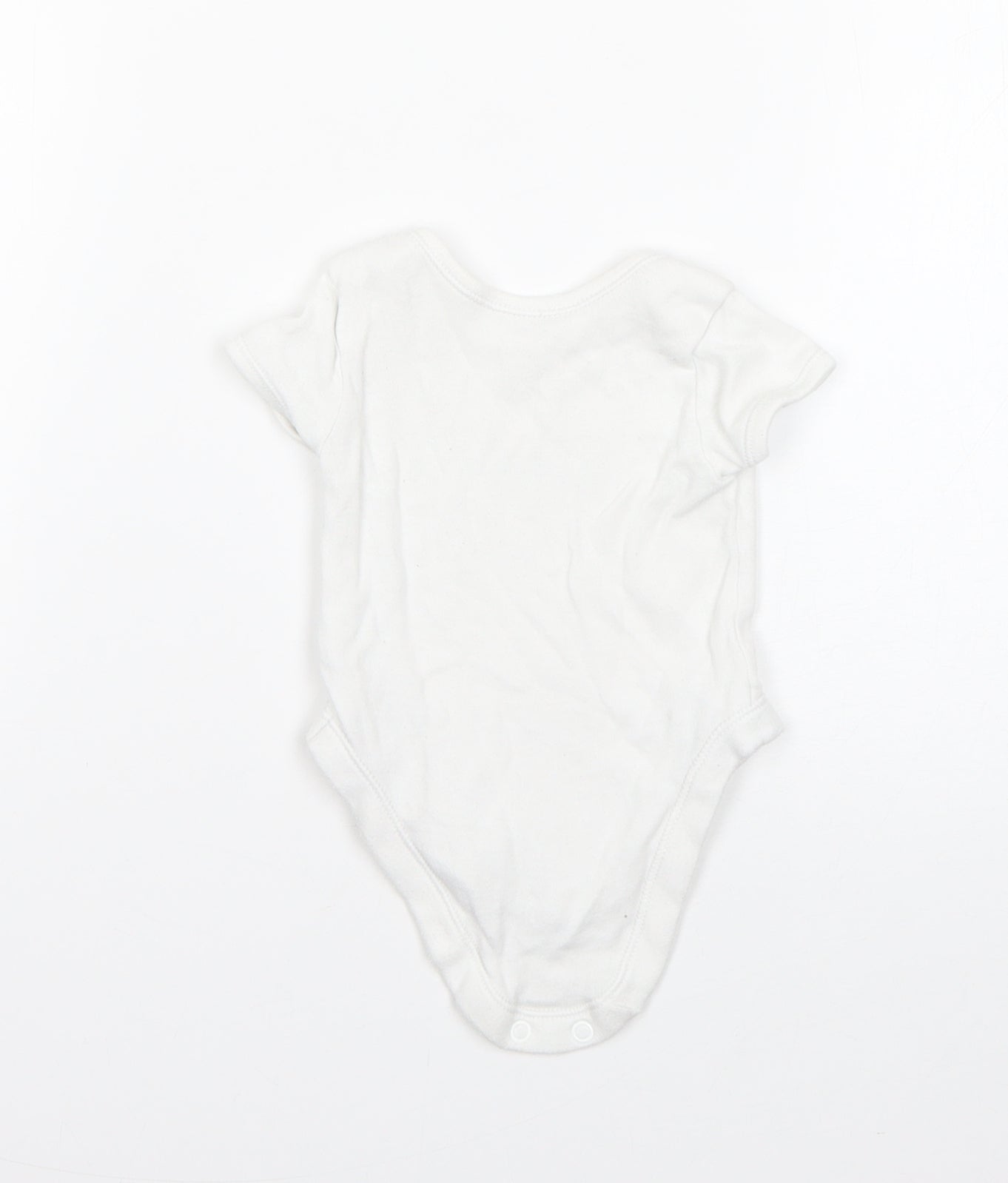George Boys White  Cotton Romper One-Piece Size 0-3 Months